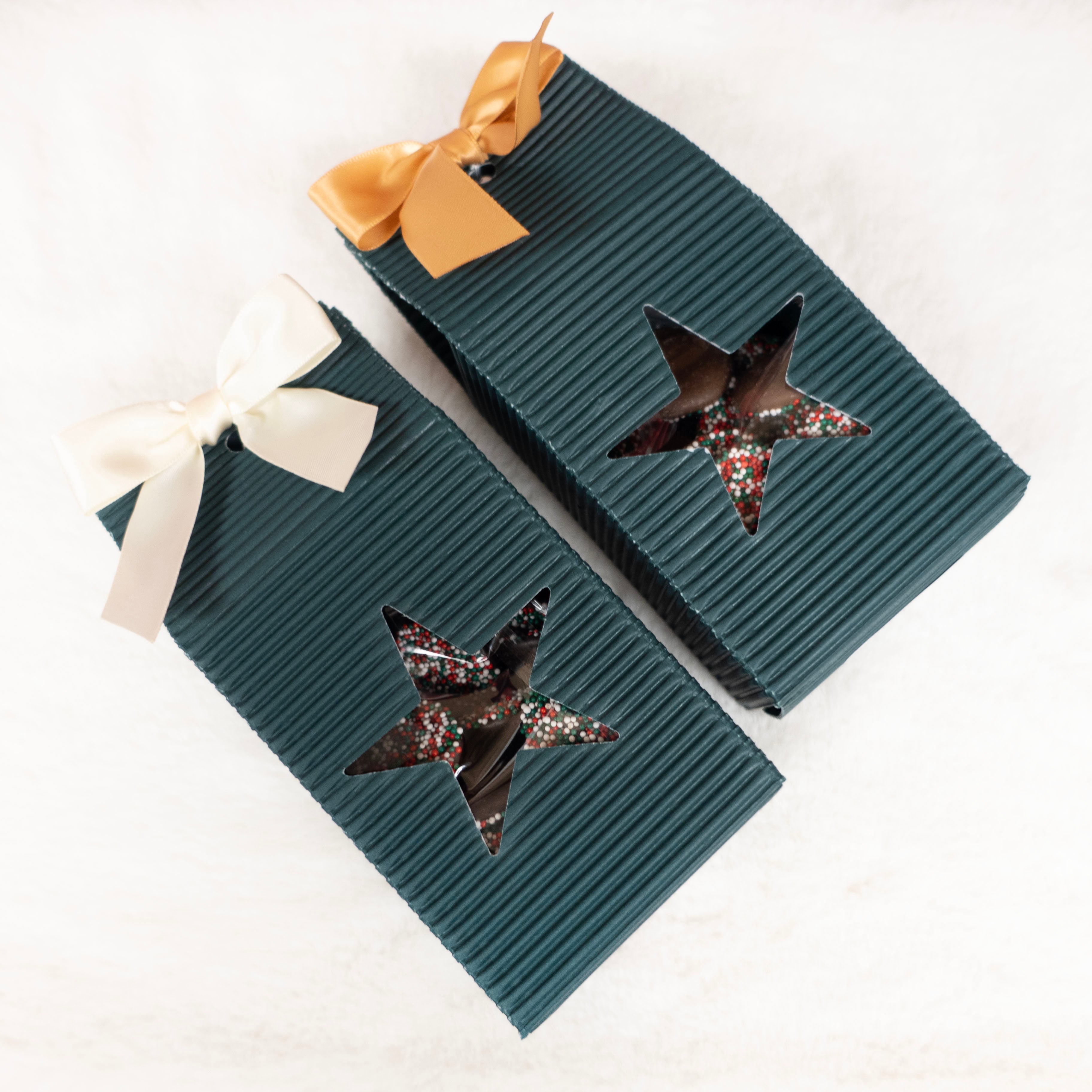 Christmas NonPareil Green Star Gift Box