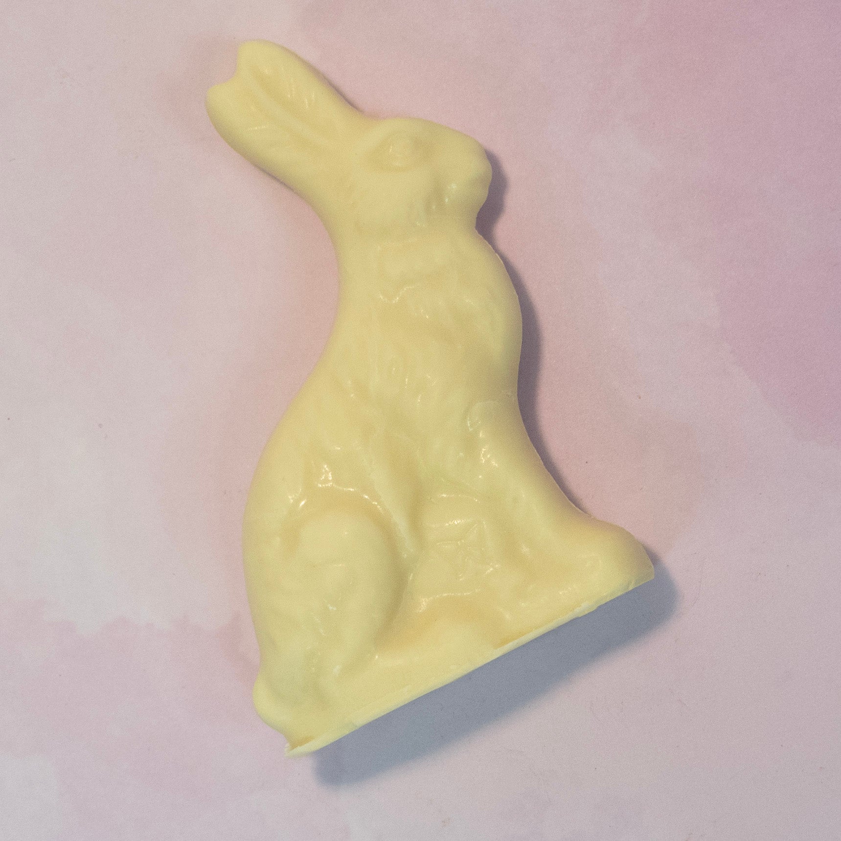 Solid White Chocolate sitting easter bunny
