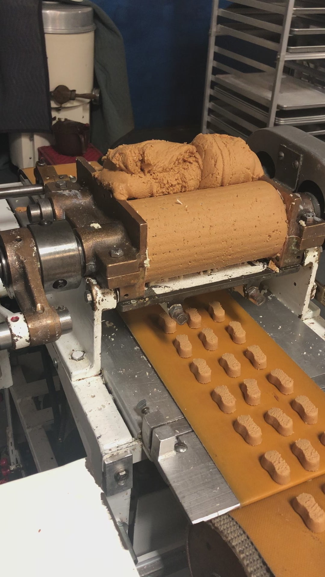 Video of Peanut Butter Bites being made in Lore's Chocolates Philadelphia Factory