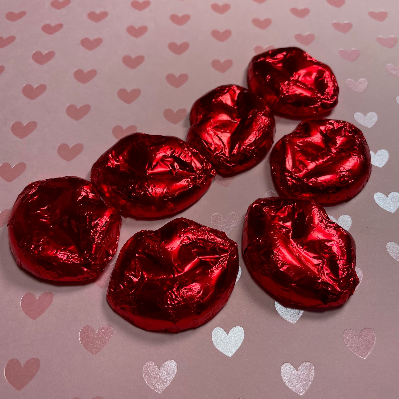 milk chocolate - red foiled lips - smooth and creamy