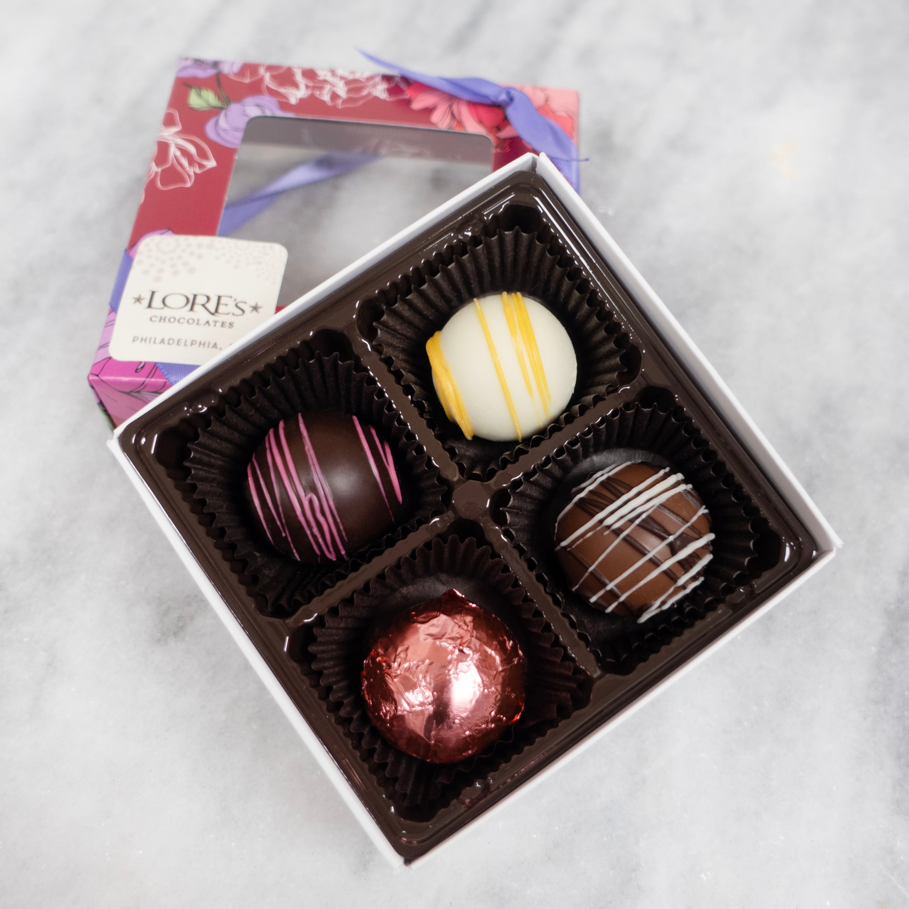 Four Piece Truffle Gift Box