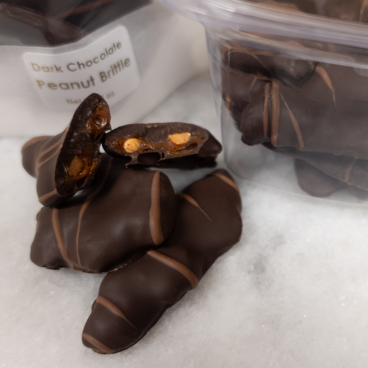 Chocolate Covered Peanut Brittle