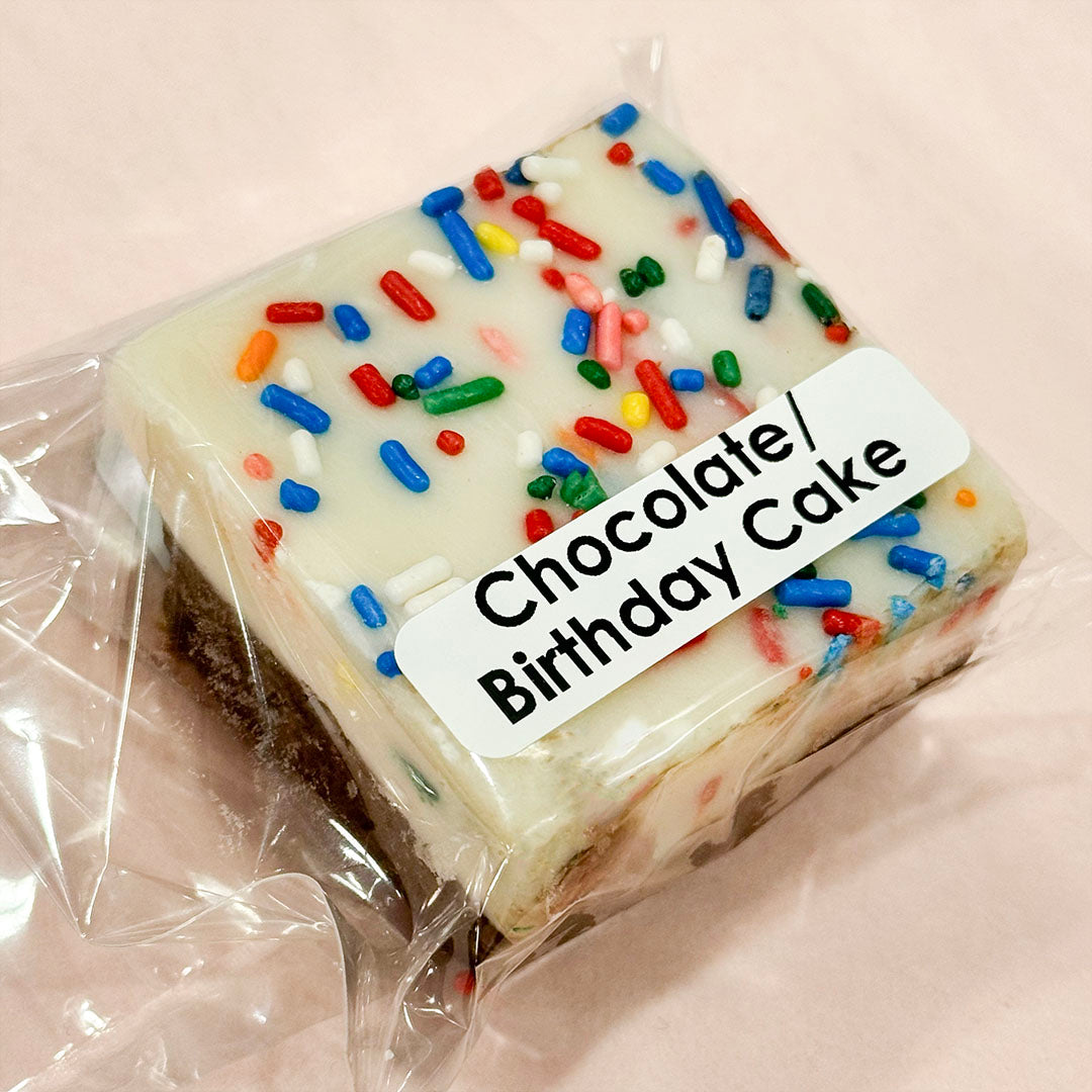 Birthday Cake/Chocolate Fudge