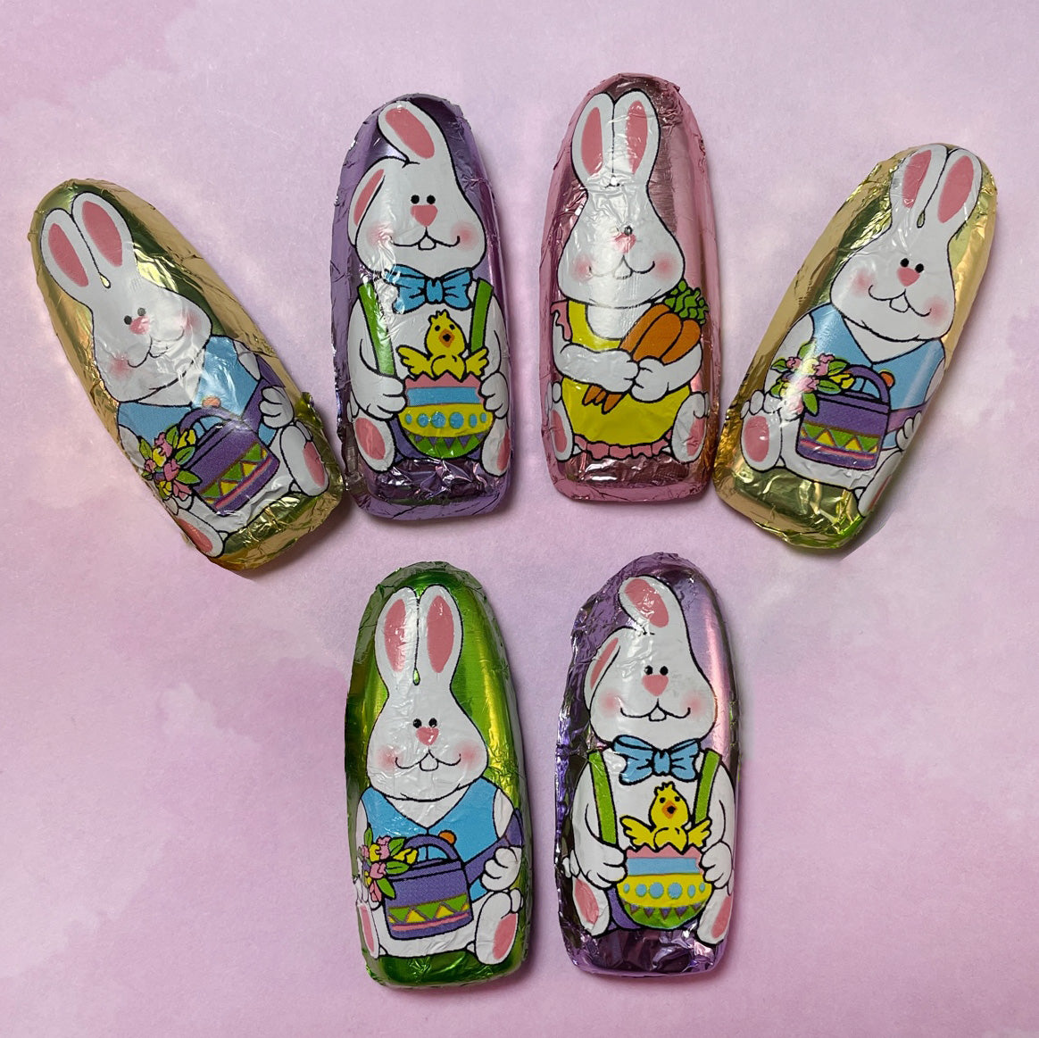 Foiled Funny Bunnies in Milk Chocolate