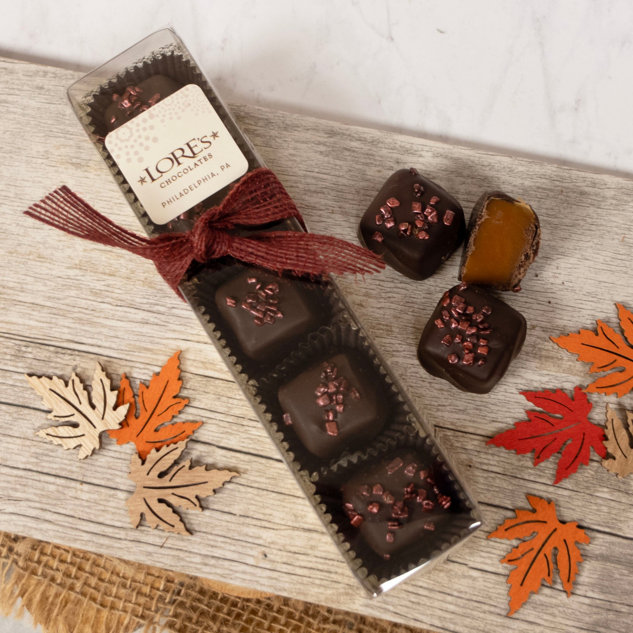 Dark Chocolate Bourbon Caramels 5 pack