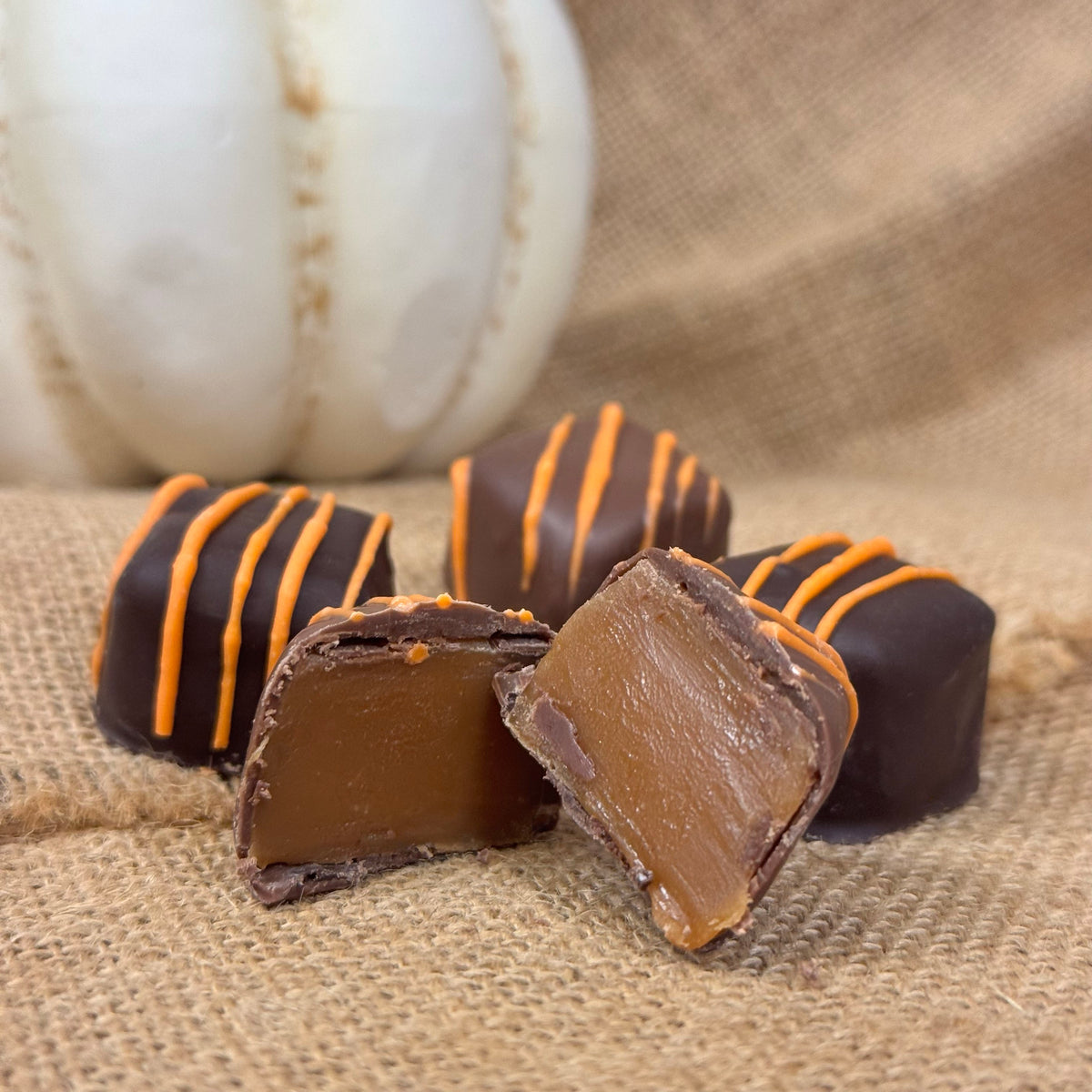 Pumpkin Spice Caramels