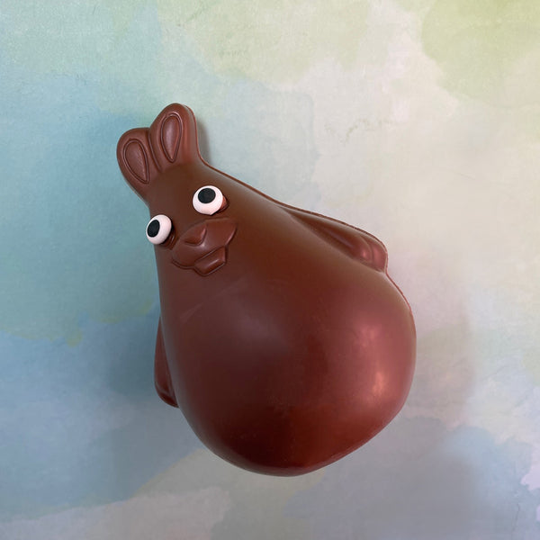 Milk Chocolate Funny Bunny- Milk Chocolate -semi solid- about 4 inches