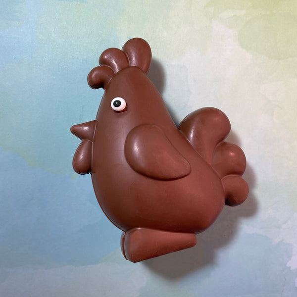 French milk chocolate Easter Rooster-Semi solid-about 5 inches tall