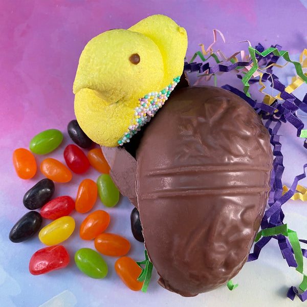 Milk Chocolate hollow Easter Egg -fillld with surprise Easter treats