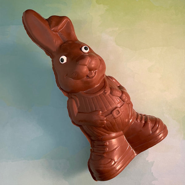 Semi-Solid Bunny Mold in delicious Milk Chocolate -about 7 1/2 inches tall