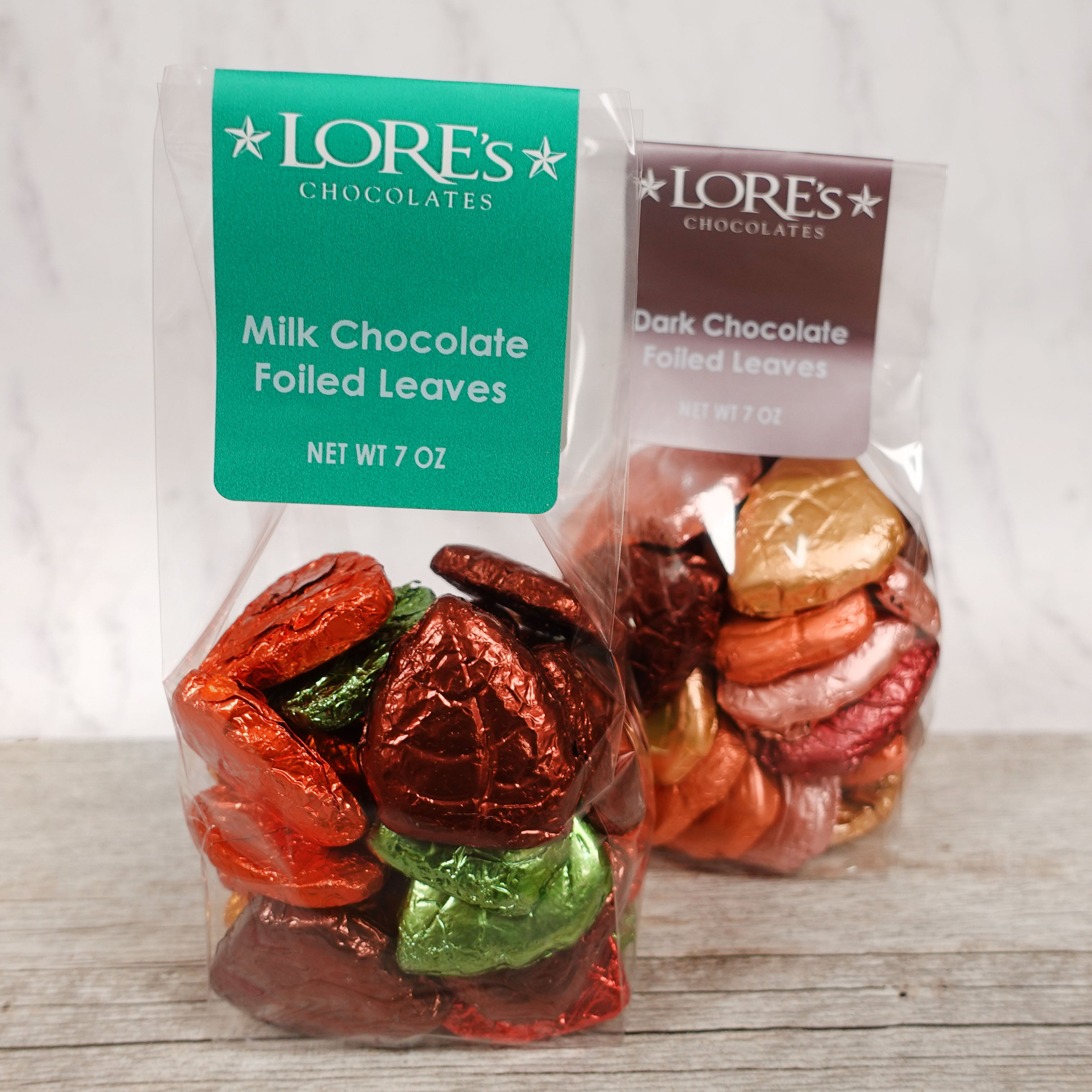 Chocolate Foiled Leaves