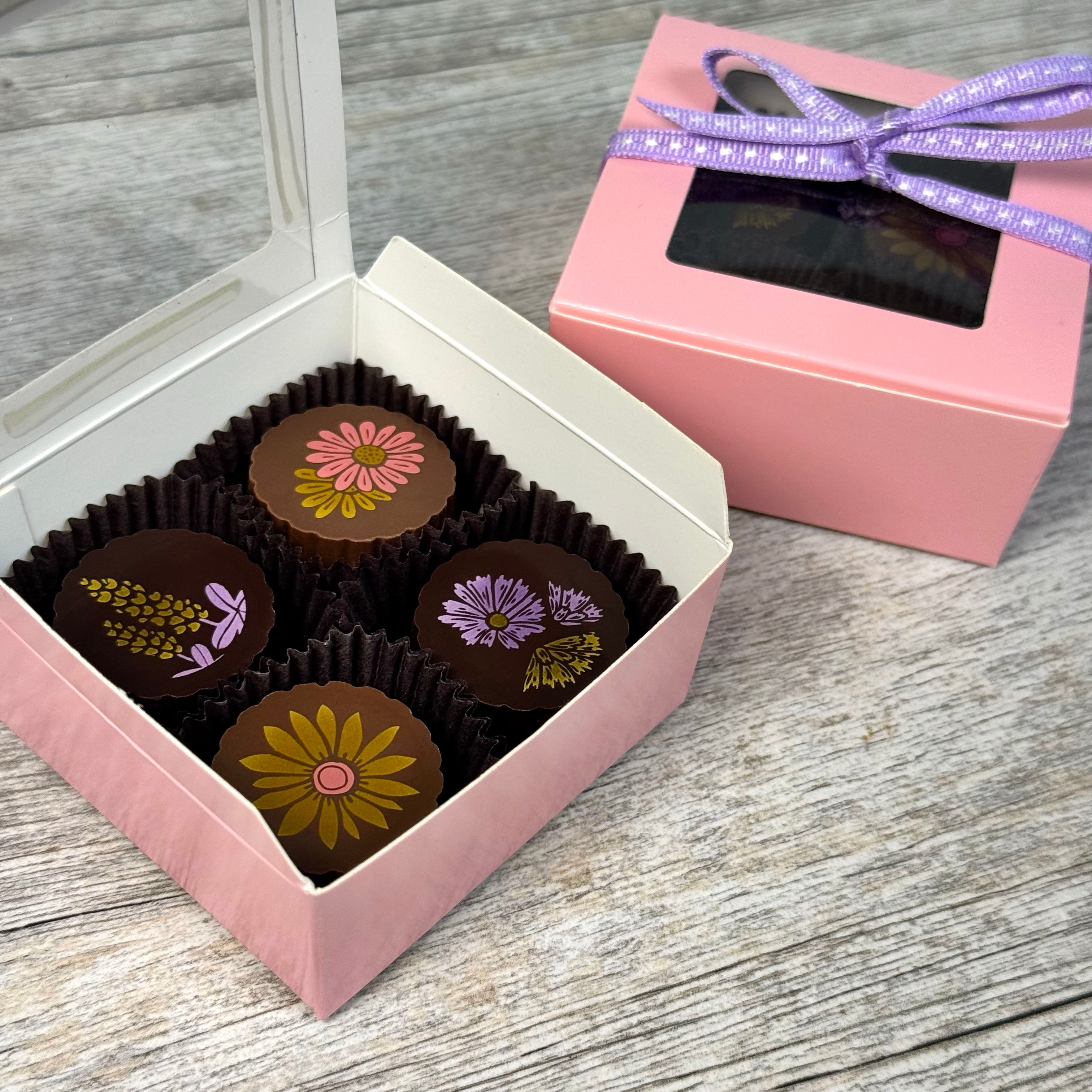 Floral Truffle 4 piece - Gift Box