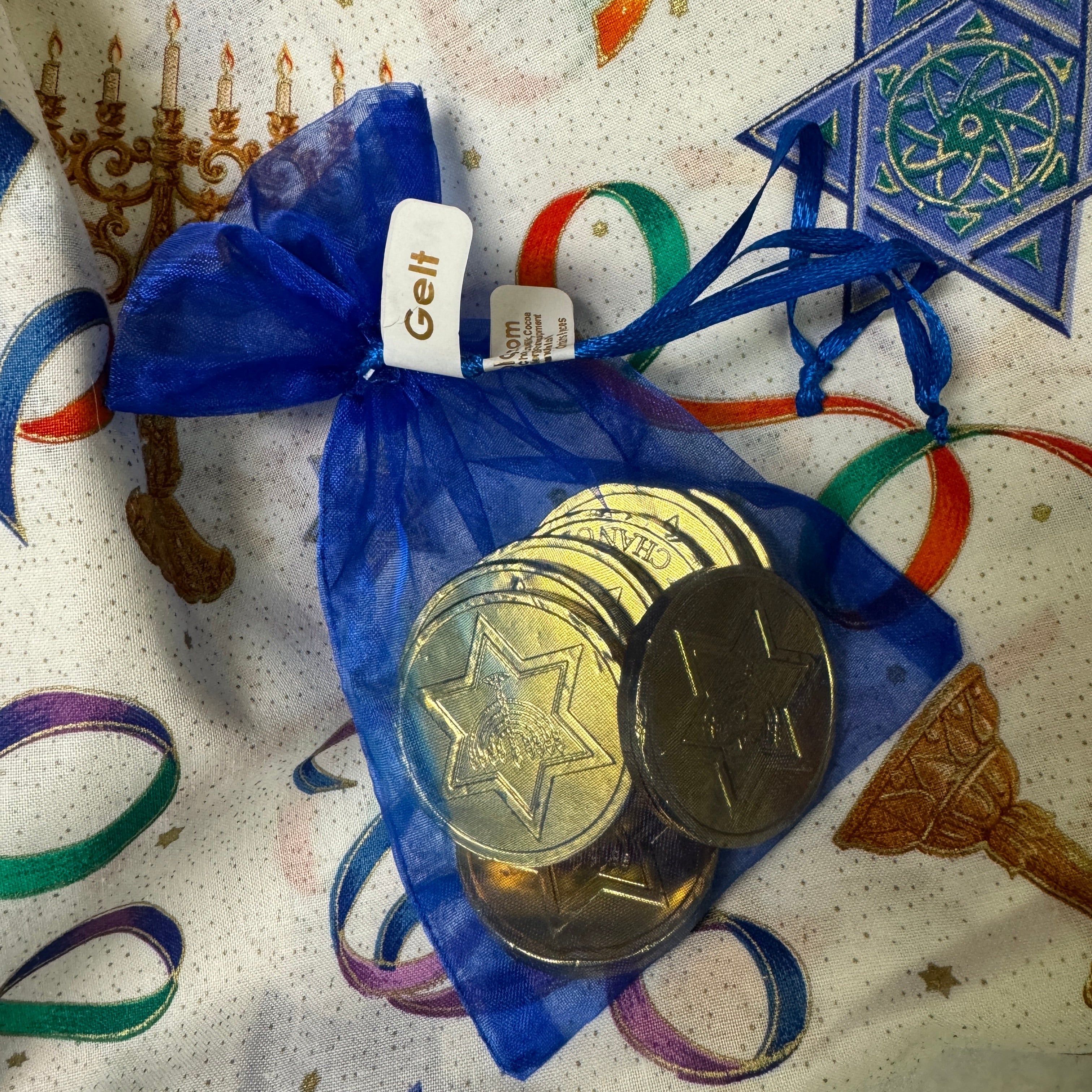 Hanukkah Gelt-Milk Chocolate-Gold Foil