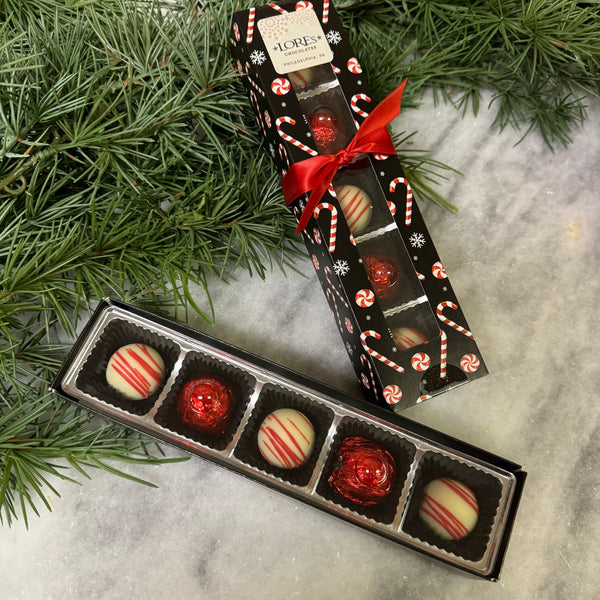 Candy cane and Chocolate Truffles