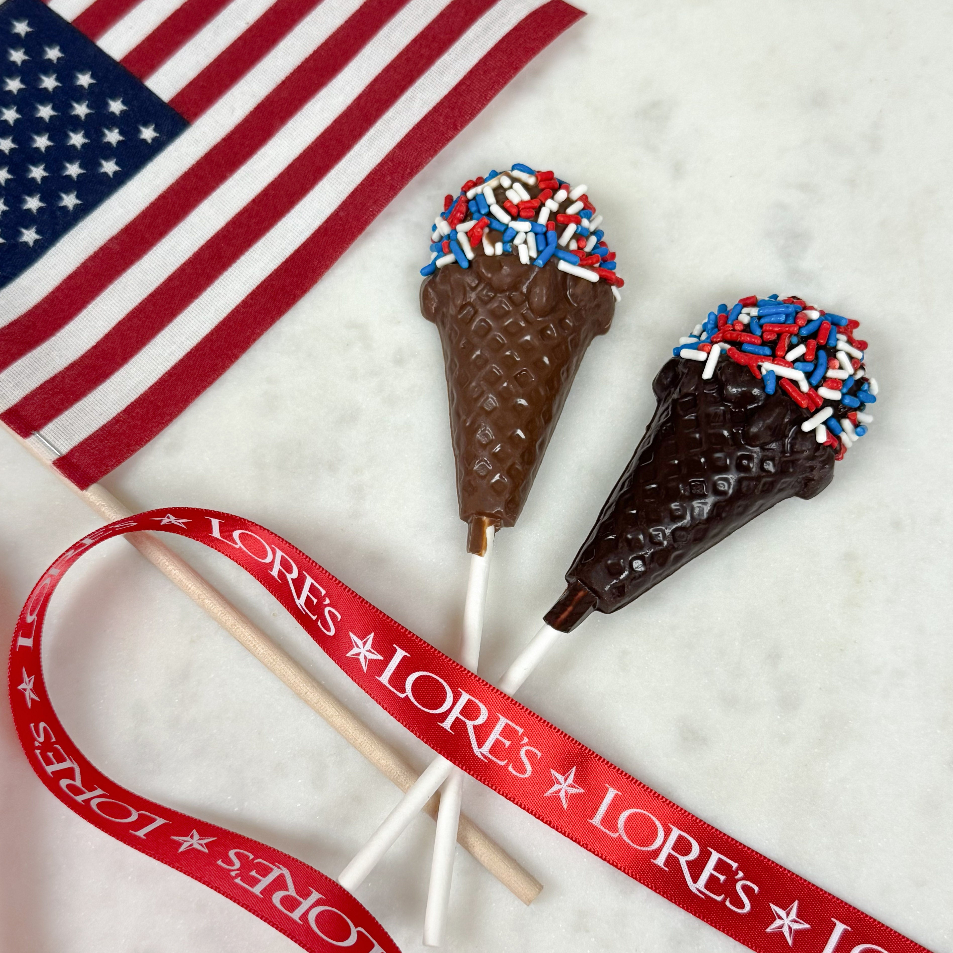 Patriotic Ice Cream Pop