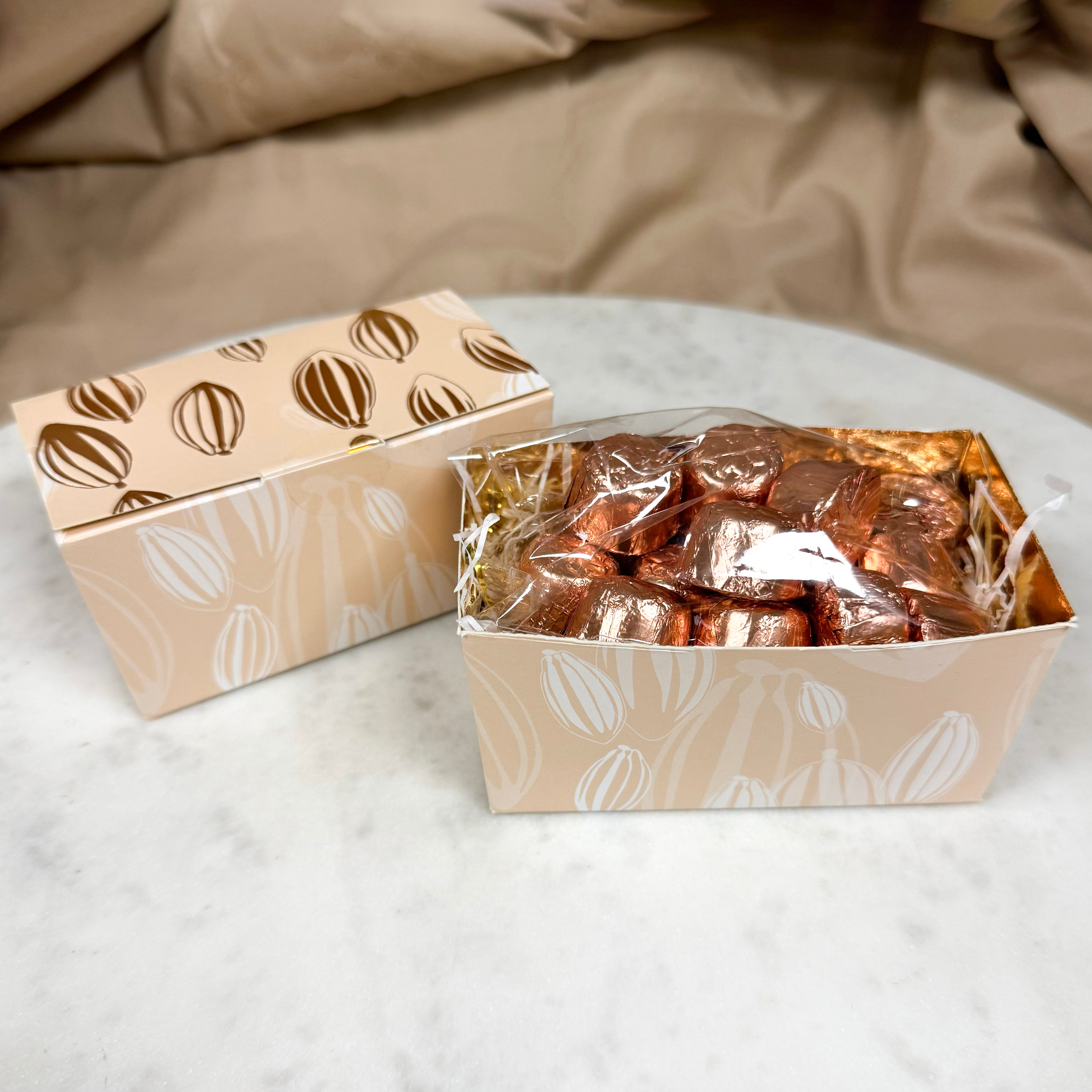 Dark Chocolate Solid Domes - Cocoa Pod Gift Box
