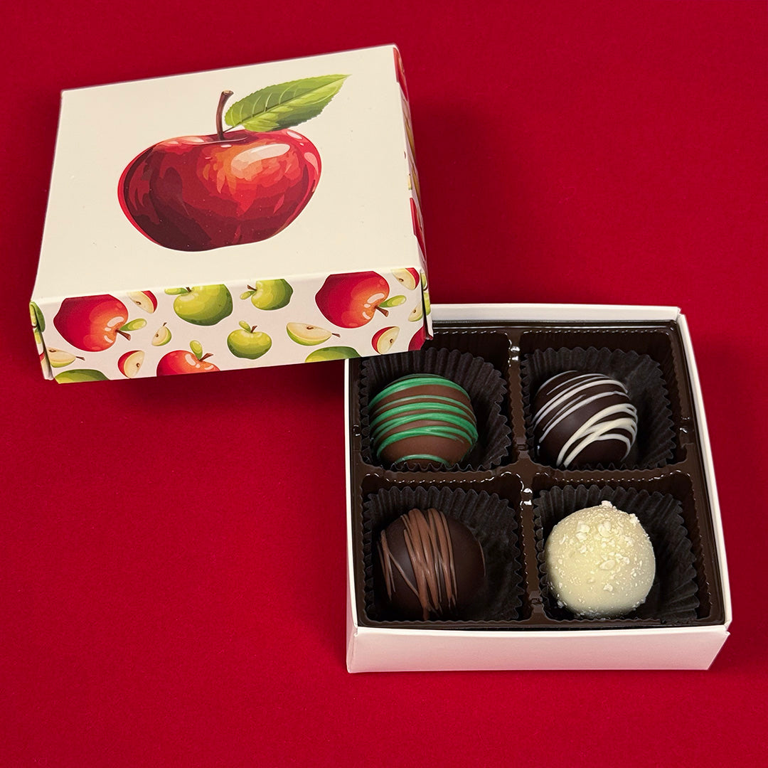 Teacher's Apple Truffle Gift Box