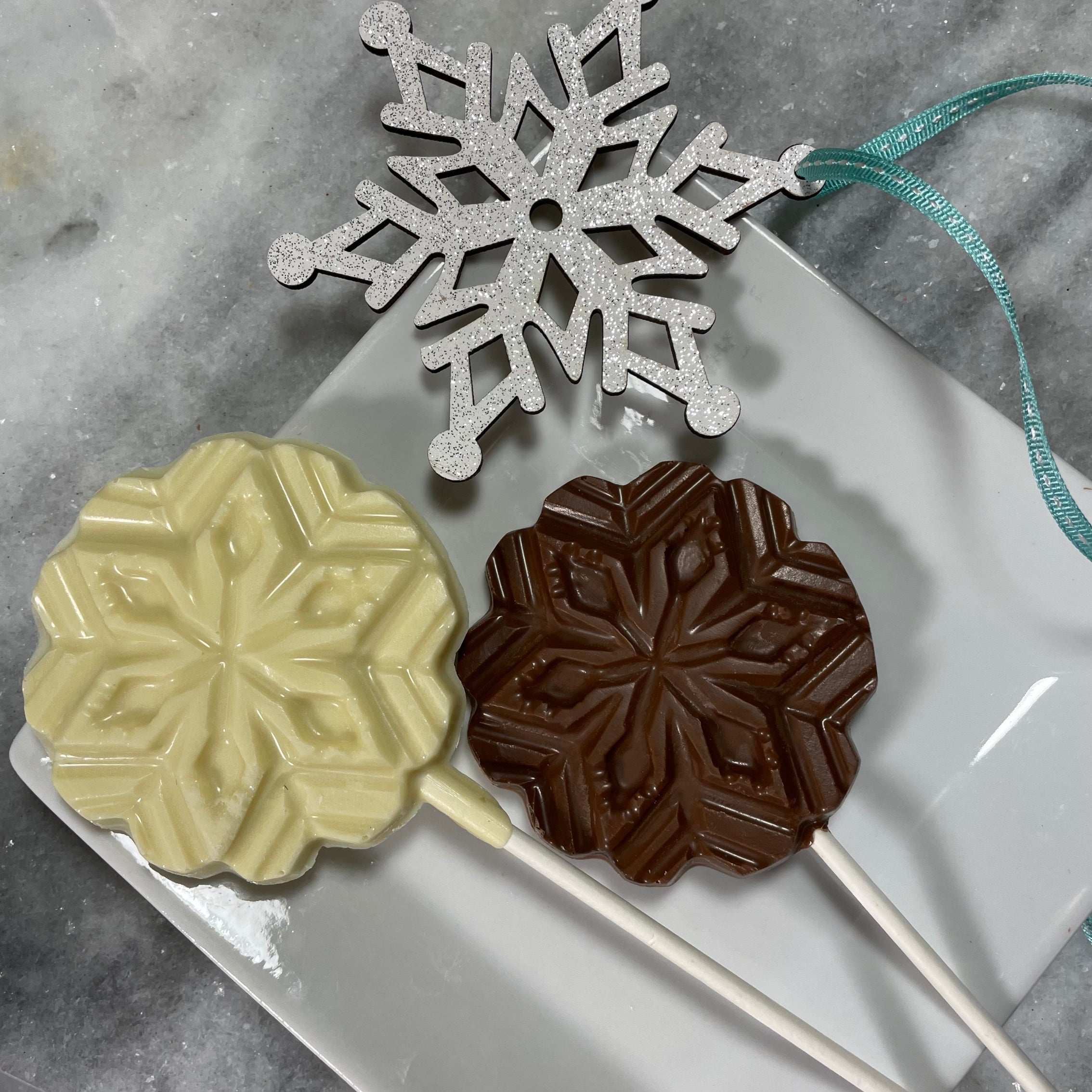 White Chocolate Snow flake -winter chocolate