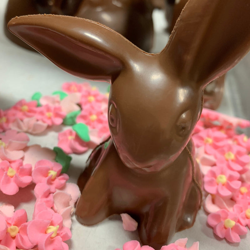 Chocolate Easter Bunny with oversized ears-Solid milk chocolate