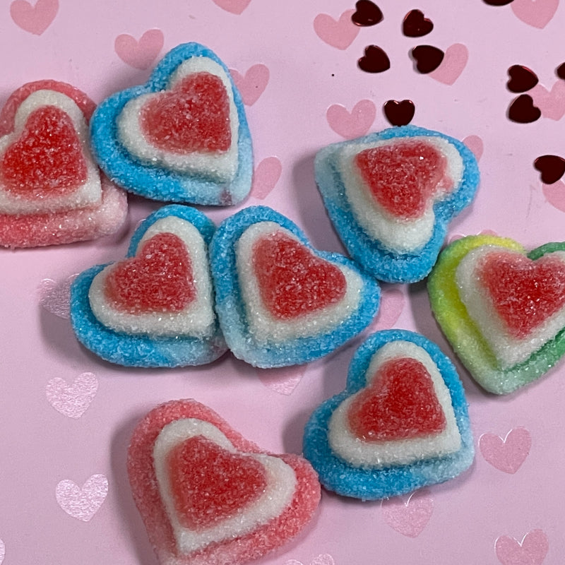 Gummy Rainbow Hearts